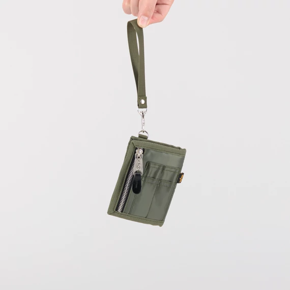Utility Wallet - sage/orange