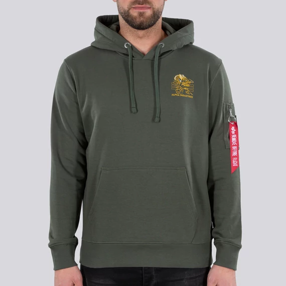 Heritage Dragon Hoody - dark olive
