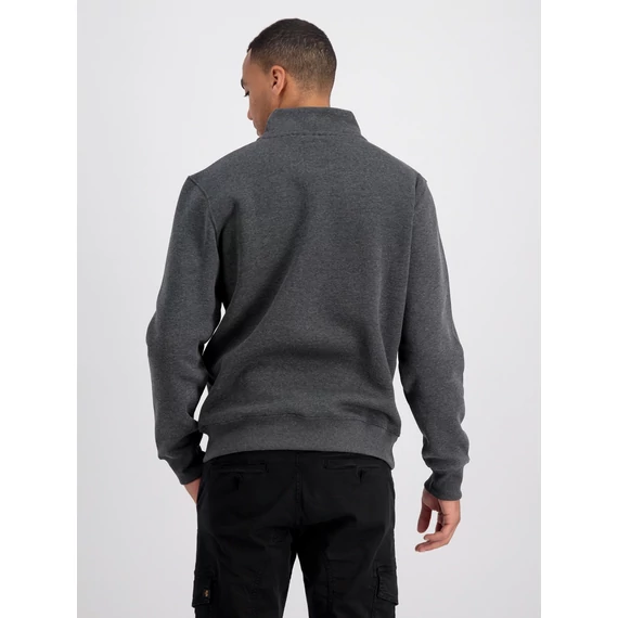 Half Zip Sweater SL - charcoal heather/white
