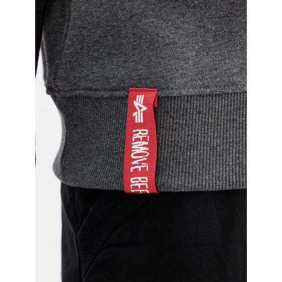Half Zip Sweater SL - charcoal heather/white