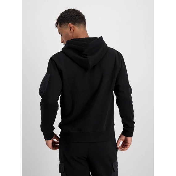 Nylon Pocket Hoody - black