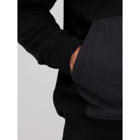 Nylon Pocket Hoody - black