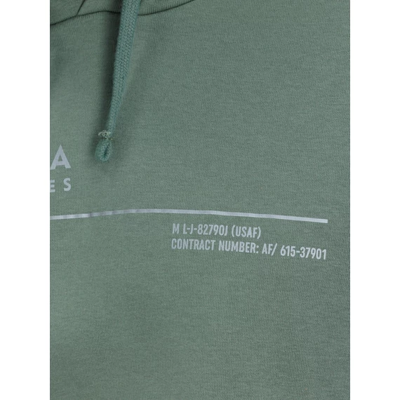 AI Reflective Hoody - vintage green