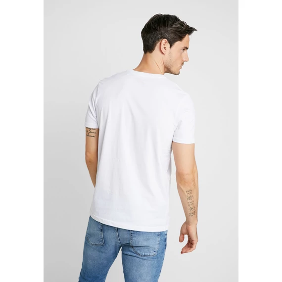 Basic T Neon Print- white/neon pink