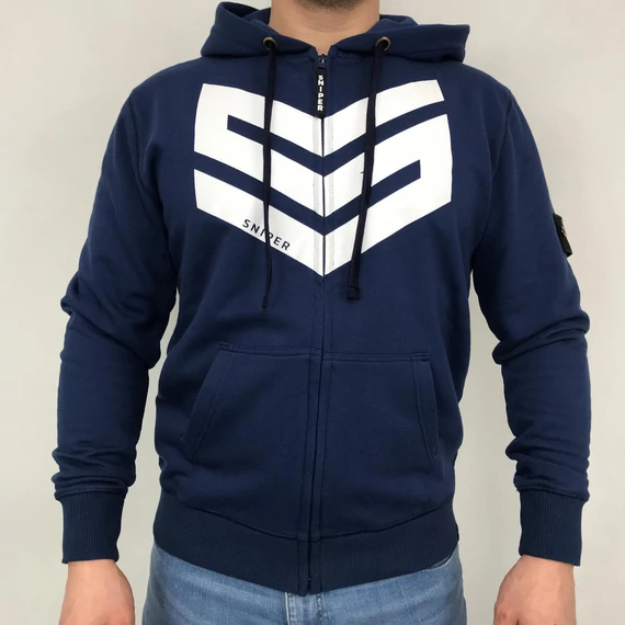 Commander Zip Hoody - navy