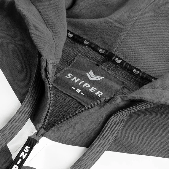 Commander Zip Hoody - steel grey
