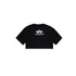 Basic Big Logo Cropped PP T-Shirt Women - black