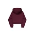 Basic Big Logo Puff Print Hoodie Women - dark cherry