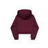 Basic Small Logo Hoodie Women - dark cherry