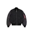 MA-1 Camo Back Embroidery Bomber Jacket - black