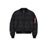 MA-1 Logo Puffer Winter Jacket - black