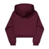Basic Big Logo Puff Print Hoodie Women - dark cherry