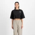 Basic Small Logo Cropped PP T-Shirt Women - black