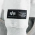 Label Backprint Hoodie - pastel grey melange
