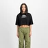 Basic Big Logo Cropped PP T-Shirt Women - black