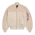MA-1 Teddy Bomber Jacket - organic beige