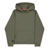 Label Backprint Hoodie - dark olive