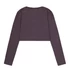 Basic Cropped LS - plum