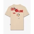 FW25 T-Shirt Backprint LEFT LANE CLUB - Sand brown