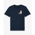 SS25 Embroidered Chestprint T-Shirt Filou CXXIV.- Navy blue