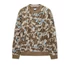 Difranco Camo Jumper - Tobacco Brown