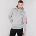 Red Stripe Hoody - greyheather