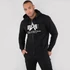 Basic Zip Hoody - black