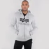 Basic Zip Hoody - greyheather
