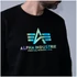 Basic Sweater Rainbow Reflective Print - black