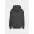 Basic Hoody Small Logo - charcoal heather/white