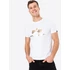 Basic T Foil Print - white/yellow gold