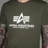 Basic T Reflective Print - dark olive