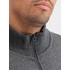 Half Zip Sweater SL - charcoal heather/white