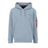 Back Print Hoody - greyblue