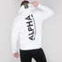 Back Print Hoody - white